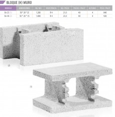 BLOQUE (H) MURO